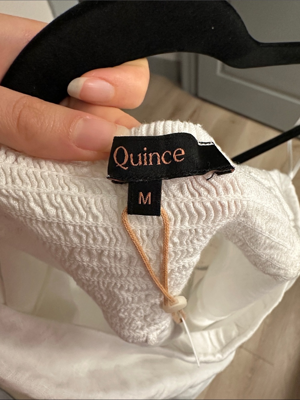 Quince White Strapless Linen Top - Picture 6 of 6